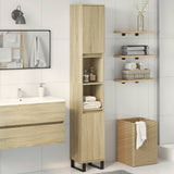 Armoire salle de bain chêne sonoma 30x30x190 cm