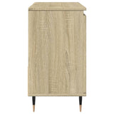 Armoire lavabo de salle de bain chêne sonoma bois d'ingénierie