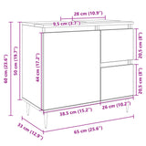 Armoire lavabo de salle de bain chêne sonoma bois d'ingénierie