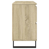 Armoire salle de bain chêne sonoma 80x33x60cm bois d'ingénierie