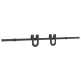 Kit de quincaillerie de porte coulissante 200 cm Acier Noir