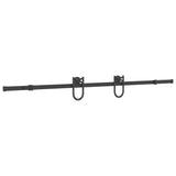 Kit de quincaillerie de porte coulissante 200 cm Acier Noir