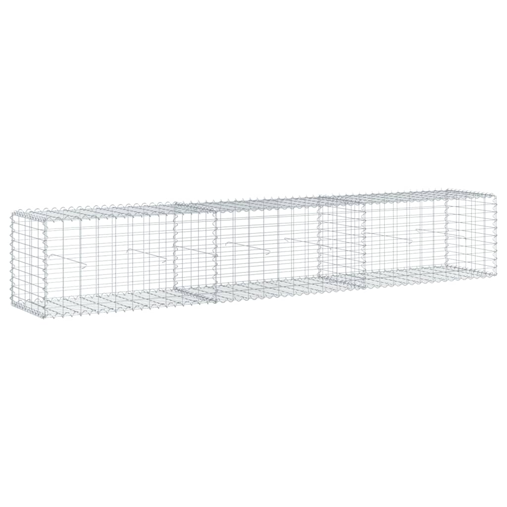 Panier gabion avec couvercle 300x50x50 cm fer galvanisé