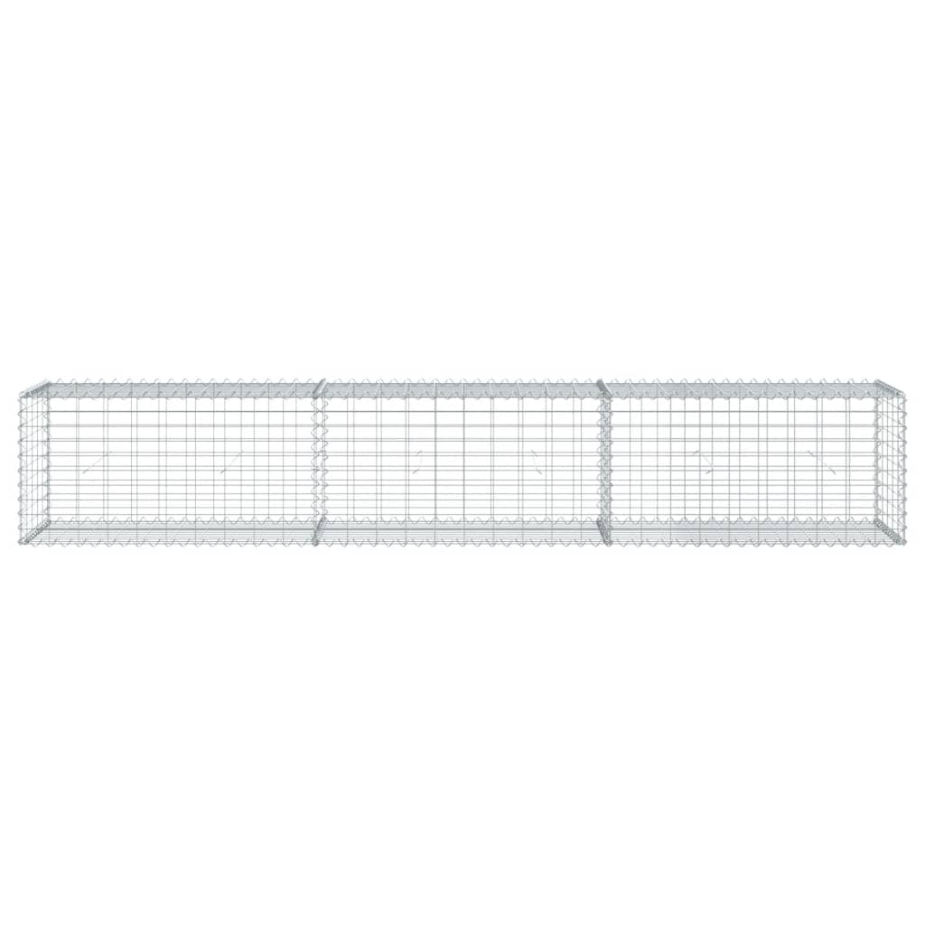 Panier gabion avec couvercle 300x50x50 cm fer galvanisé