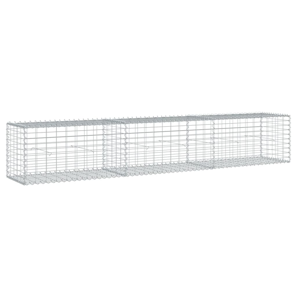 Panier gabion avec couvercle 300x50x50 cm fer galvanisé