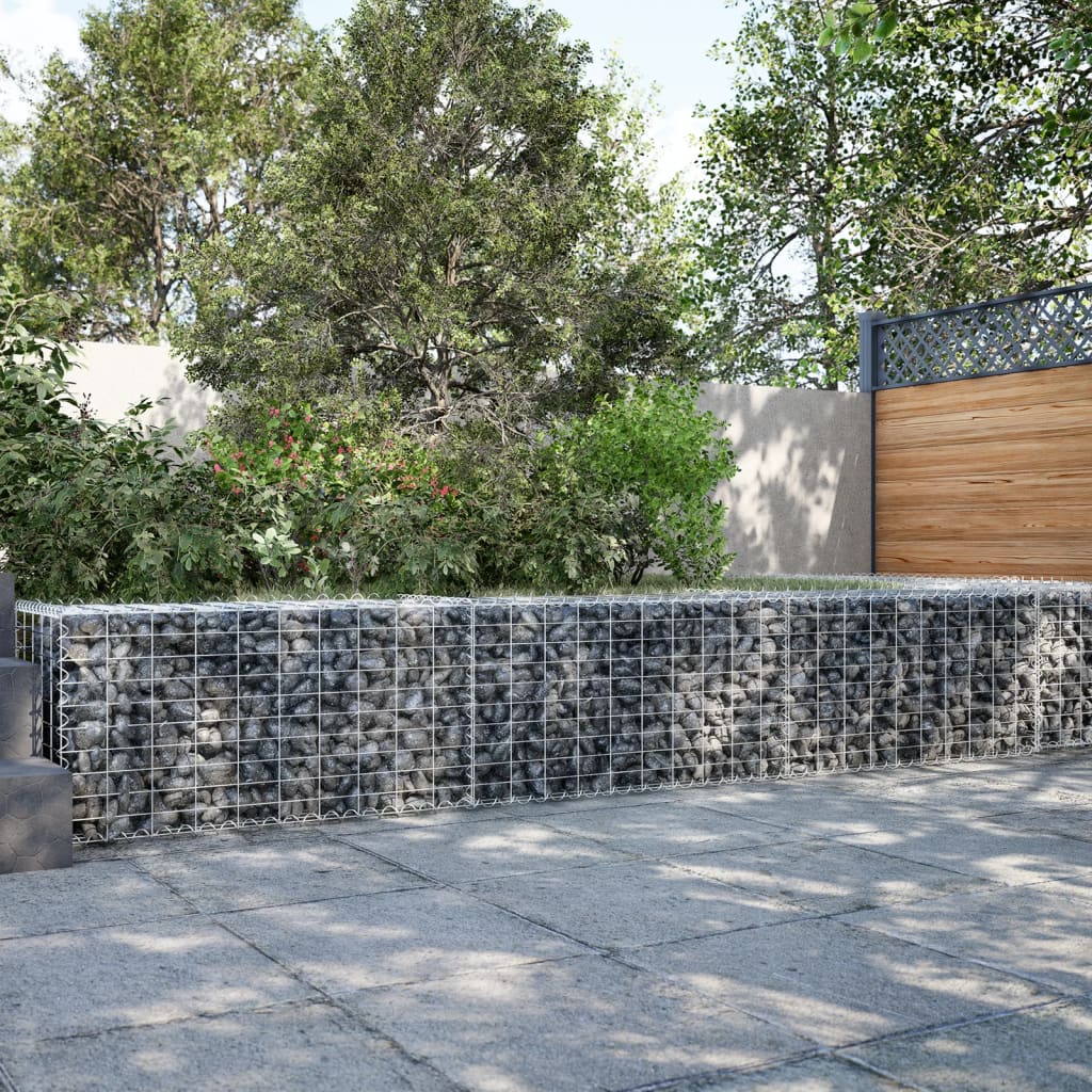 Panier gabion avec couvercle 300x50x50 cm fer galvanisé