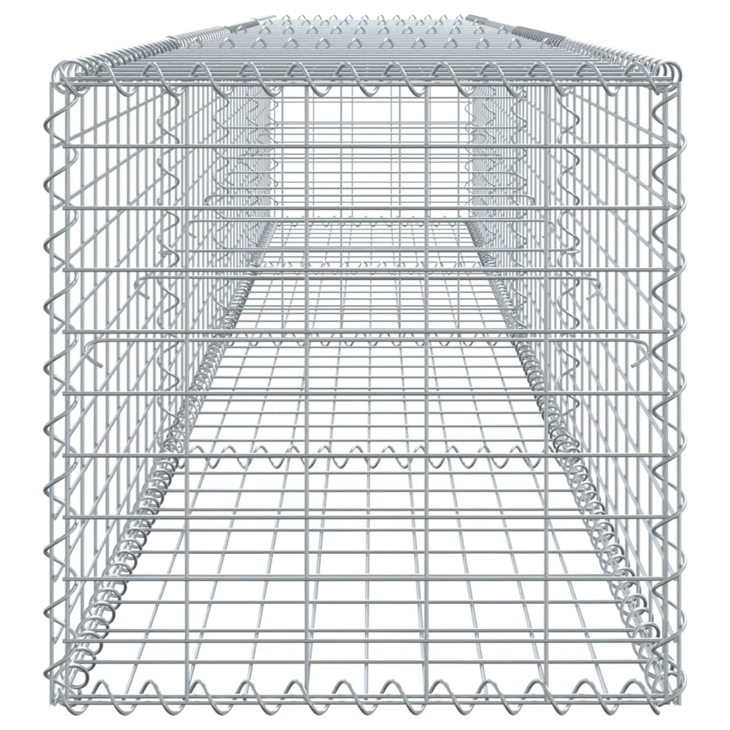 Panier gabion avec couvercle 400x50x50 cm fer galvanisé