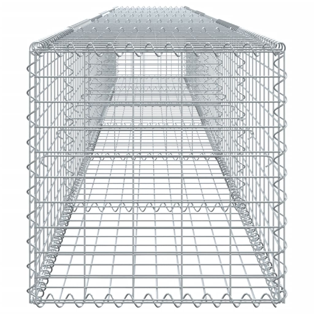 Panier gabion avec couvercle 600x50x50 cm fer galvanisé