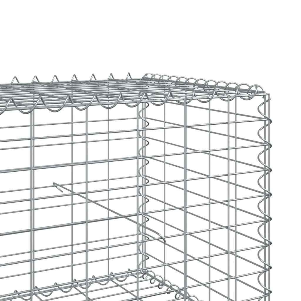 Panier gabion avec couvercle 700x50x50 cm fer galvanisé