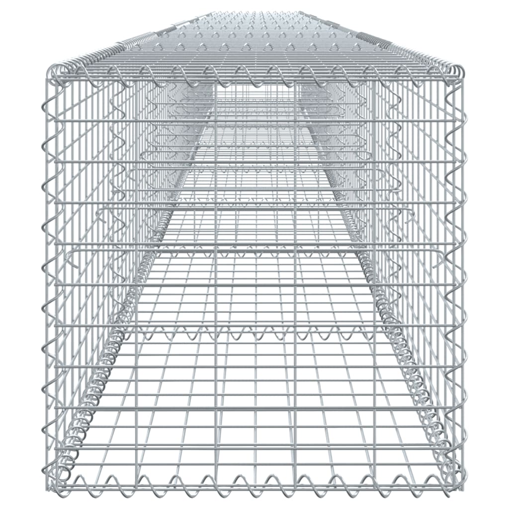 Panier gabion avec couvercle 800x50x50 cm fer galvanisé