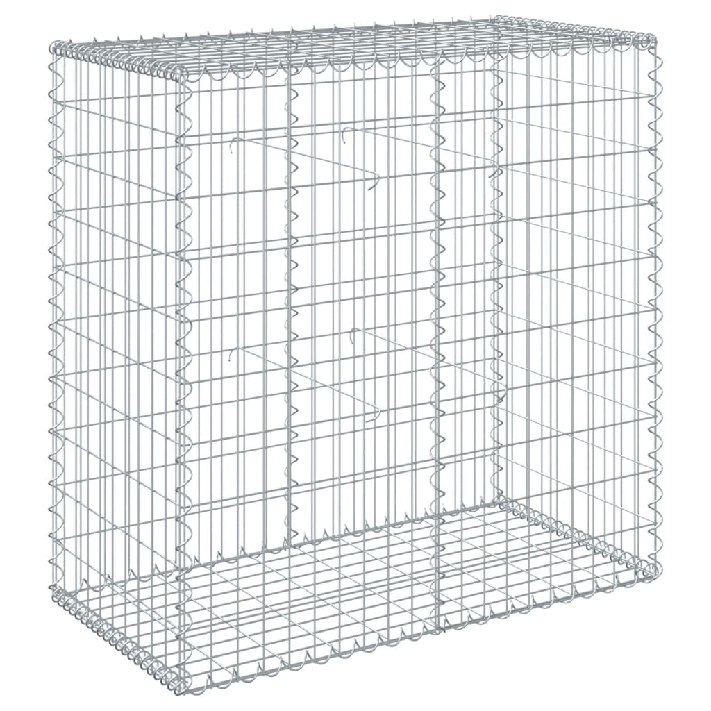 Panier gabion avec couvercle 100x50x100 cm fer galvanisé