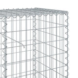 Panier gabion avec couvercle 100x50x100 cm fer galvanisé