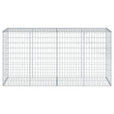 Panier gabion avec couvercle 200x50x100 cm fer galvanisé