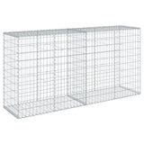 Panier gabion avec couvercle 200x50x100 cm fer galvanisé