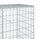 Panier gabion avec couvercle 200x50x100 cm fer galvanisé