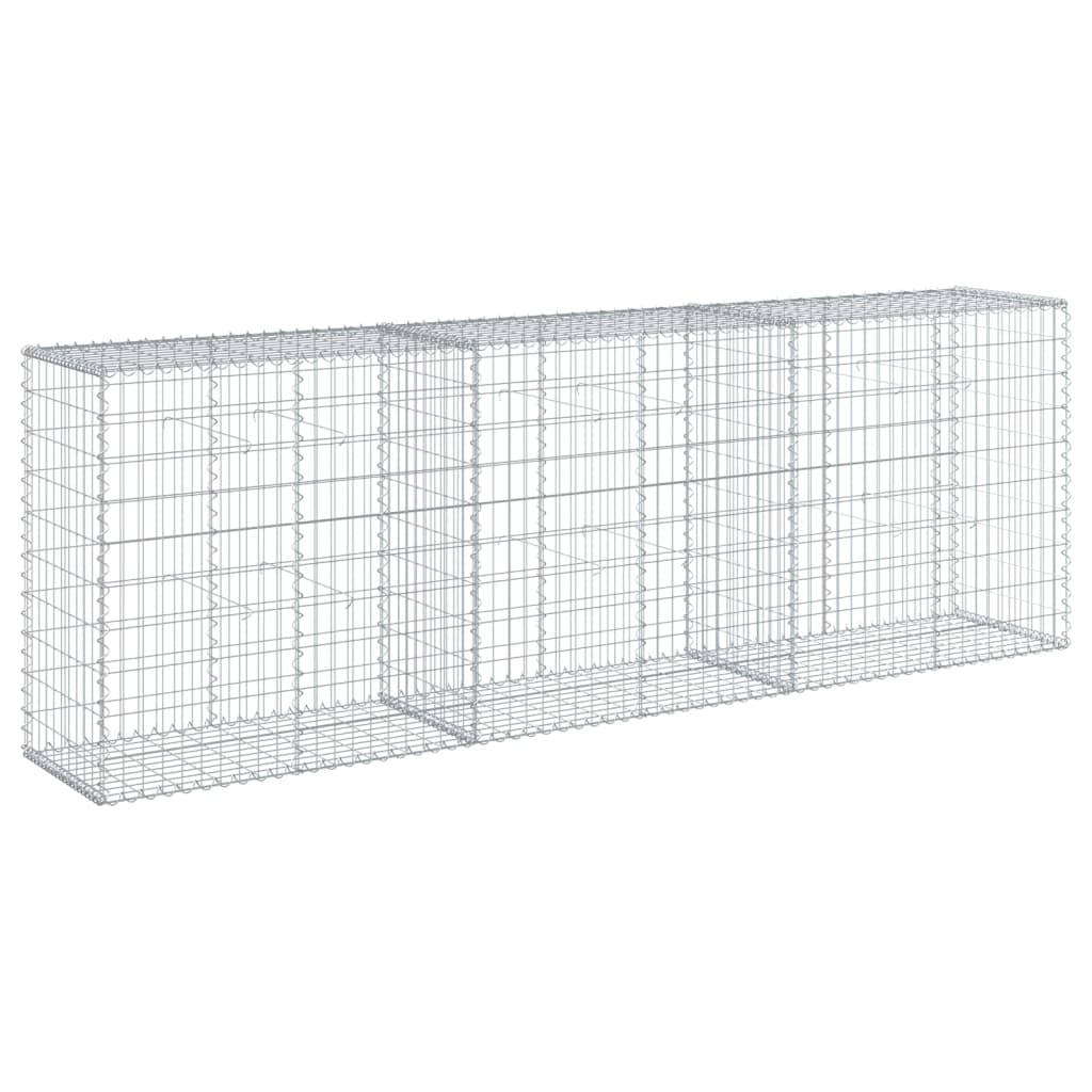 Panier gabion avec couvercle 300x50x100 cm fer galvanisé