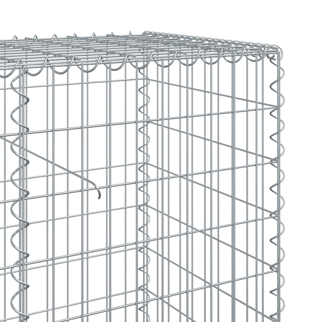 Panier gabion avec couvercle 400x50x100 cm fer galvanisé