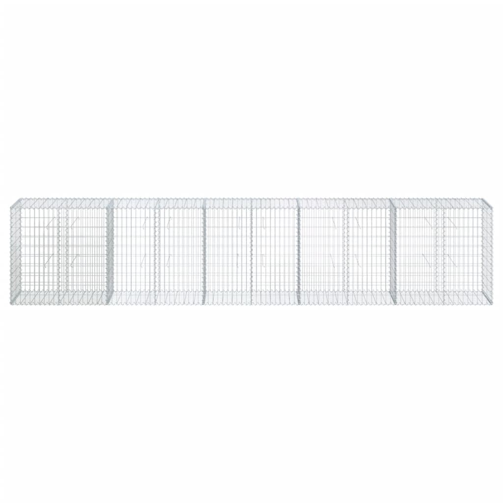 Panier gabion avec couvercle 500x50x100 cm fer galvanisé