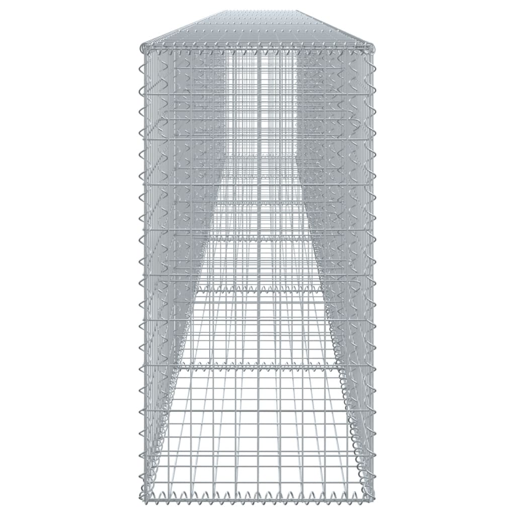 Panier gabion avec couvercle 600x50x100 cm fer galvanisé