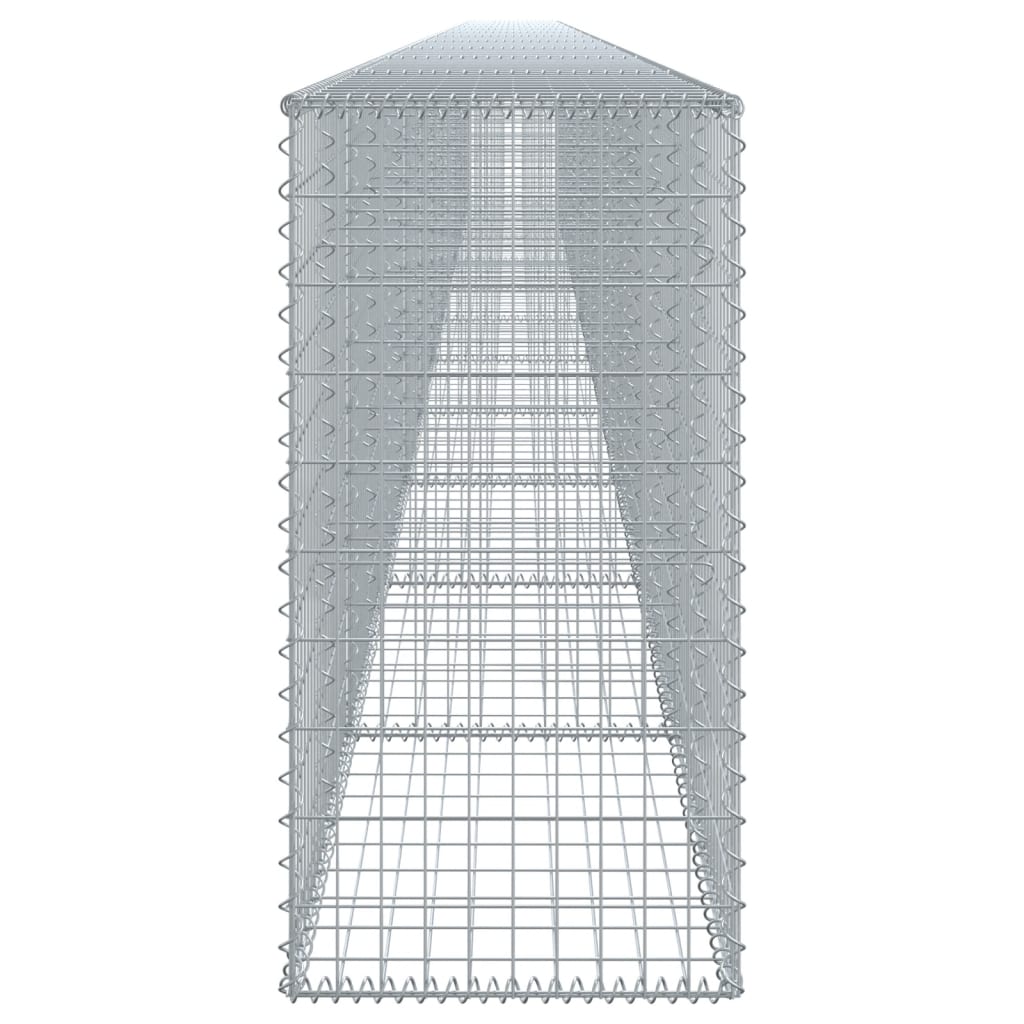 Panier gabion avec couvercle 1100x50x100 cm fer galvanisé