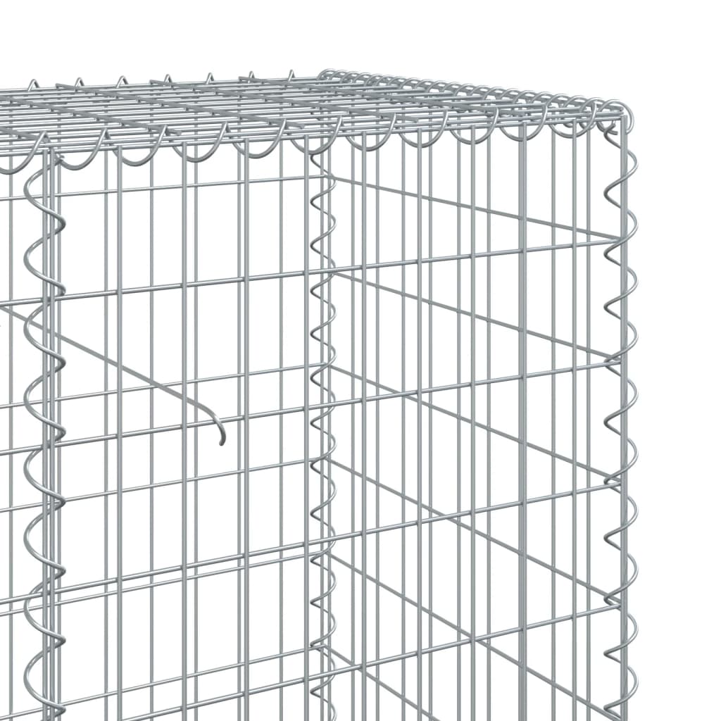 Panier gabion avec couvercle 1200x50x100 cm fer galvanisé