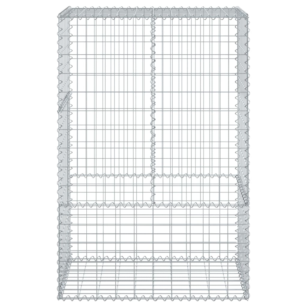 Panier gabion avec couvercle 100x50x150 cm fer galvanisé