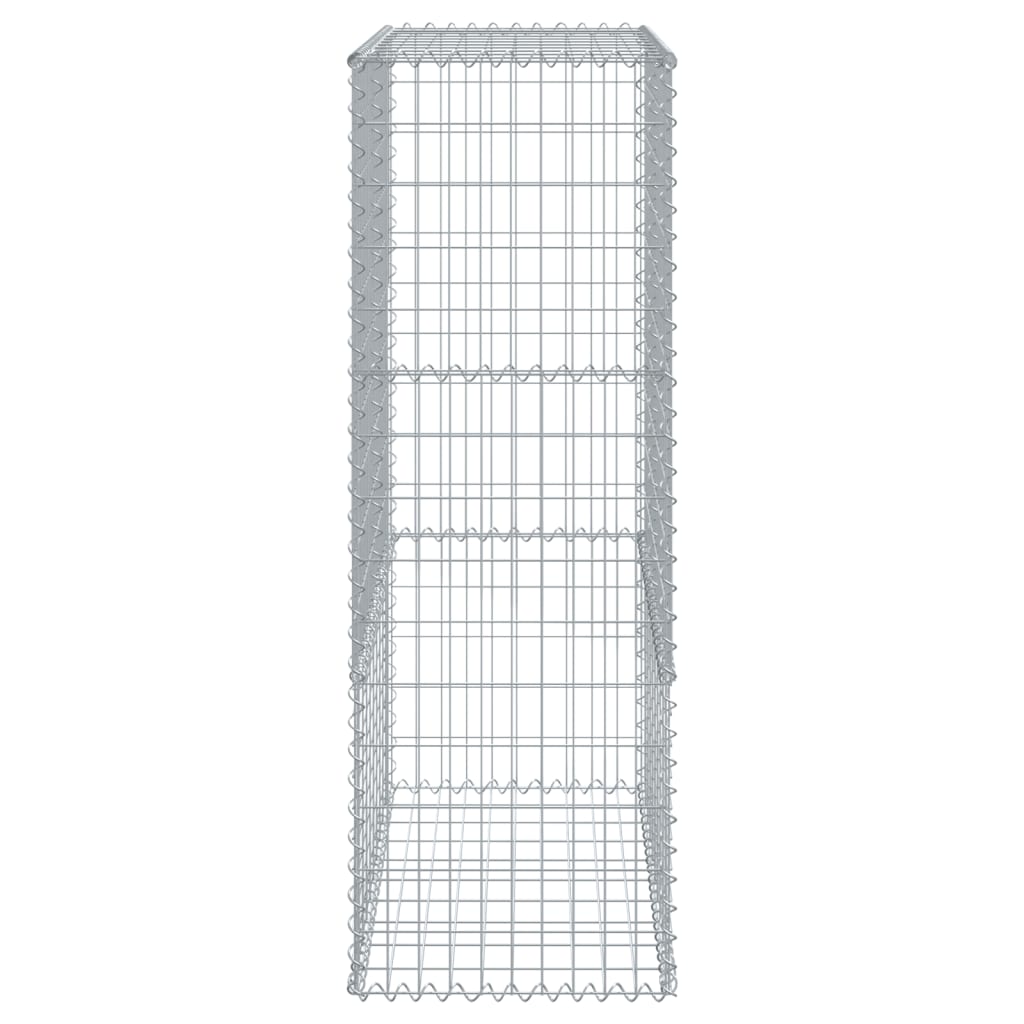 Panier gabion avec couvercle 100x50x150 cm fer galvanisé