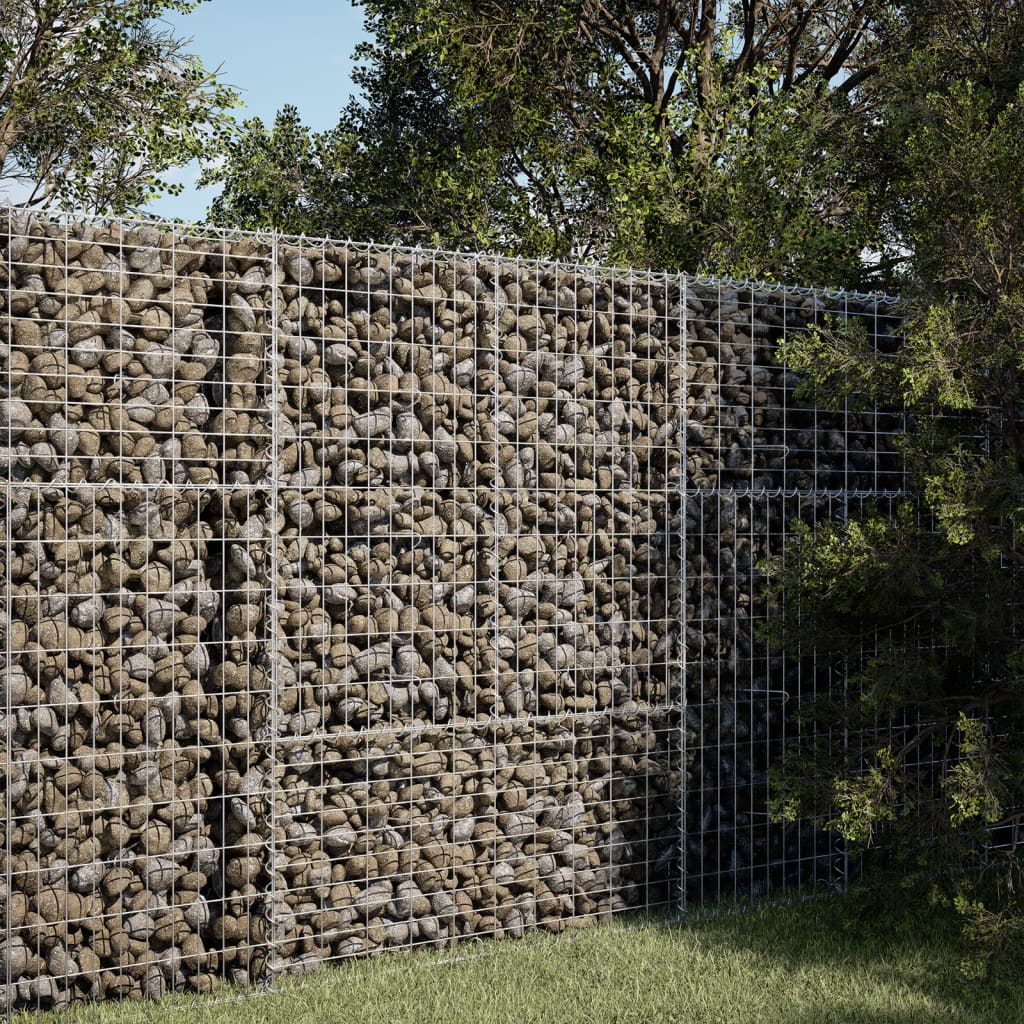 Panier gabion avec couvercle 100x50x150 cm fer galvanisé