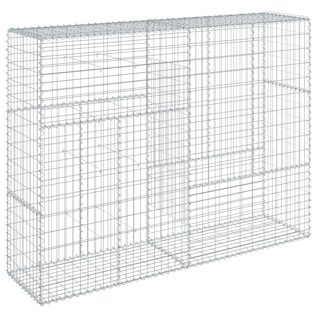 Panier gabion avec couvercle 200x50x150 cm fer galvanisé