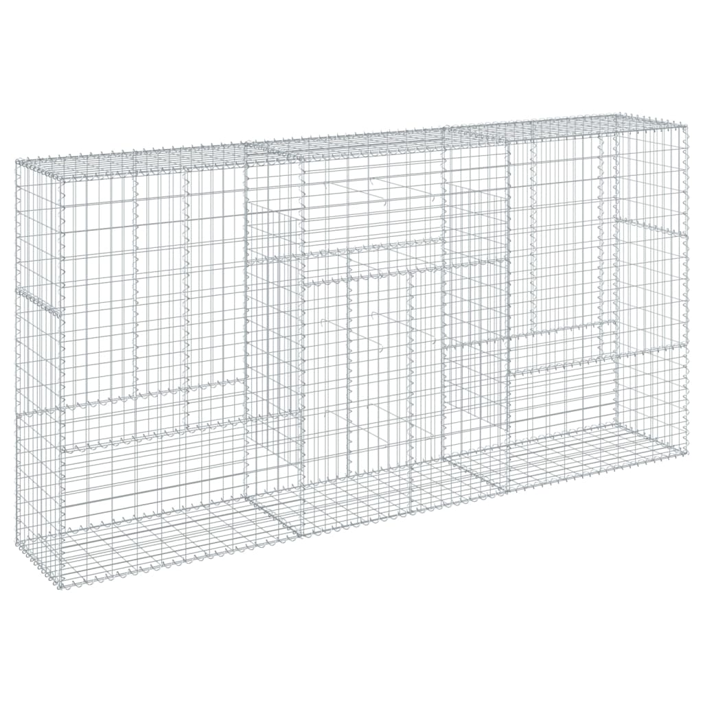 Panier gabion avec couvercle 300x50x150 cm fer galvanisé