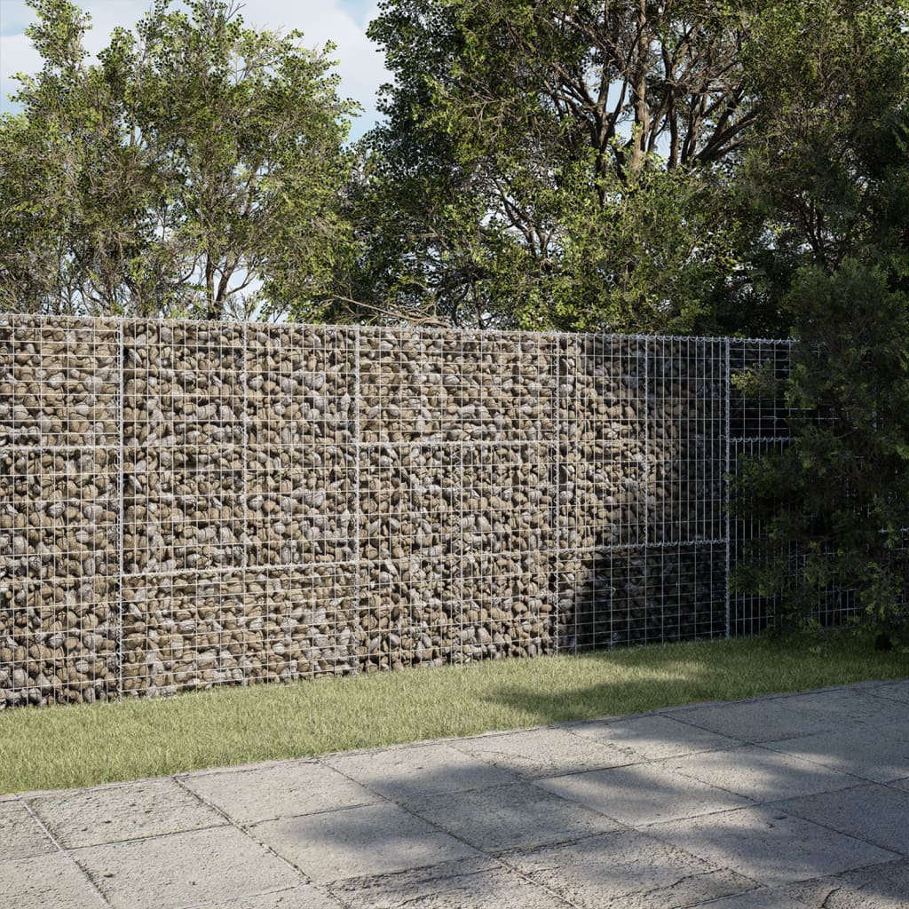 Panier gabion avec couvercle 300x50x150 cm fer galvanisé