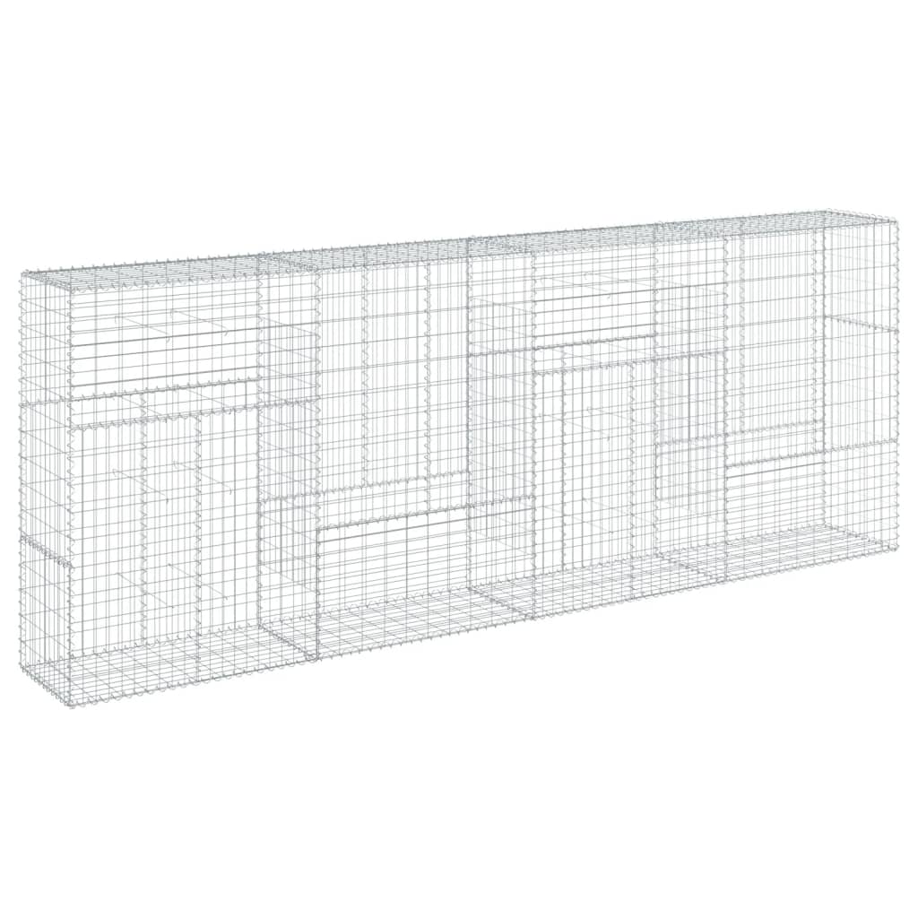 Panier gabion avec couvercle 400x50x150 cm fer galvanisé