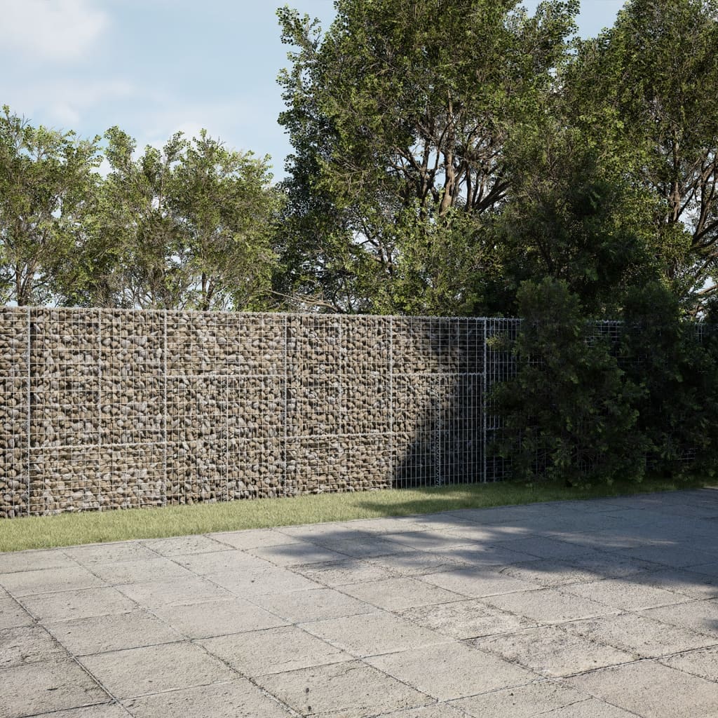 Panier gabion avec couvercle 400x50x150 cm fer galvanisé