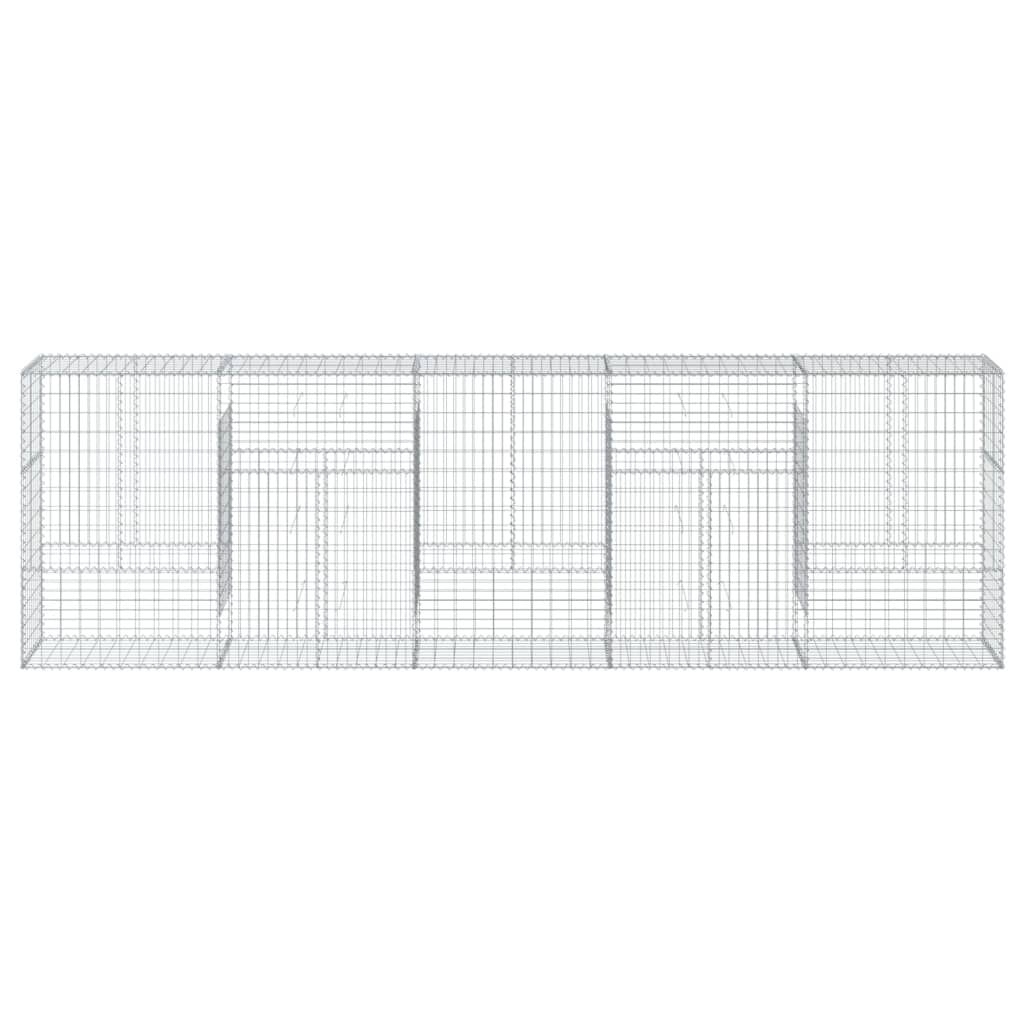 Panier gabion avec couvercle 500x50x150 cm fer galvanisé