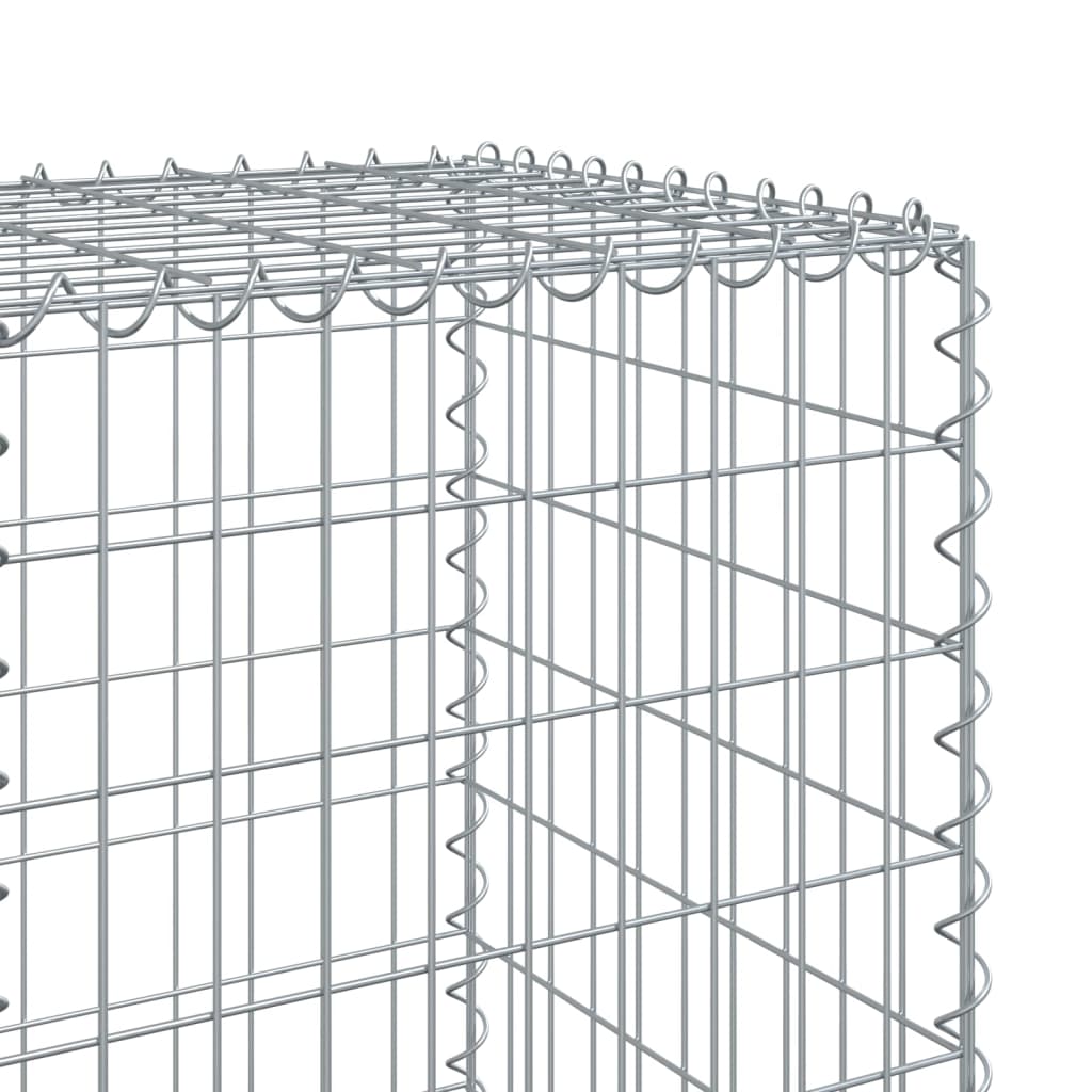 Panier gabion avec couvercle 800x50x150 cm fer galvanisé