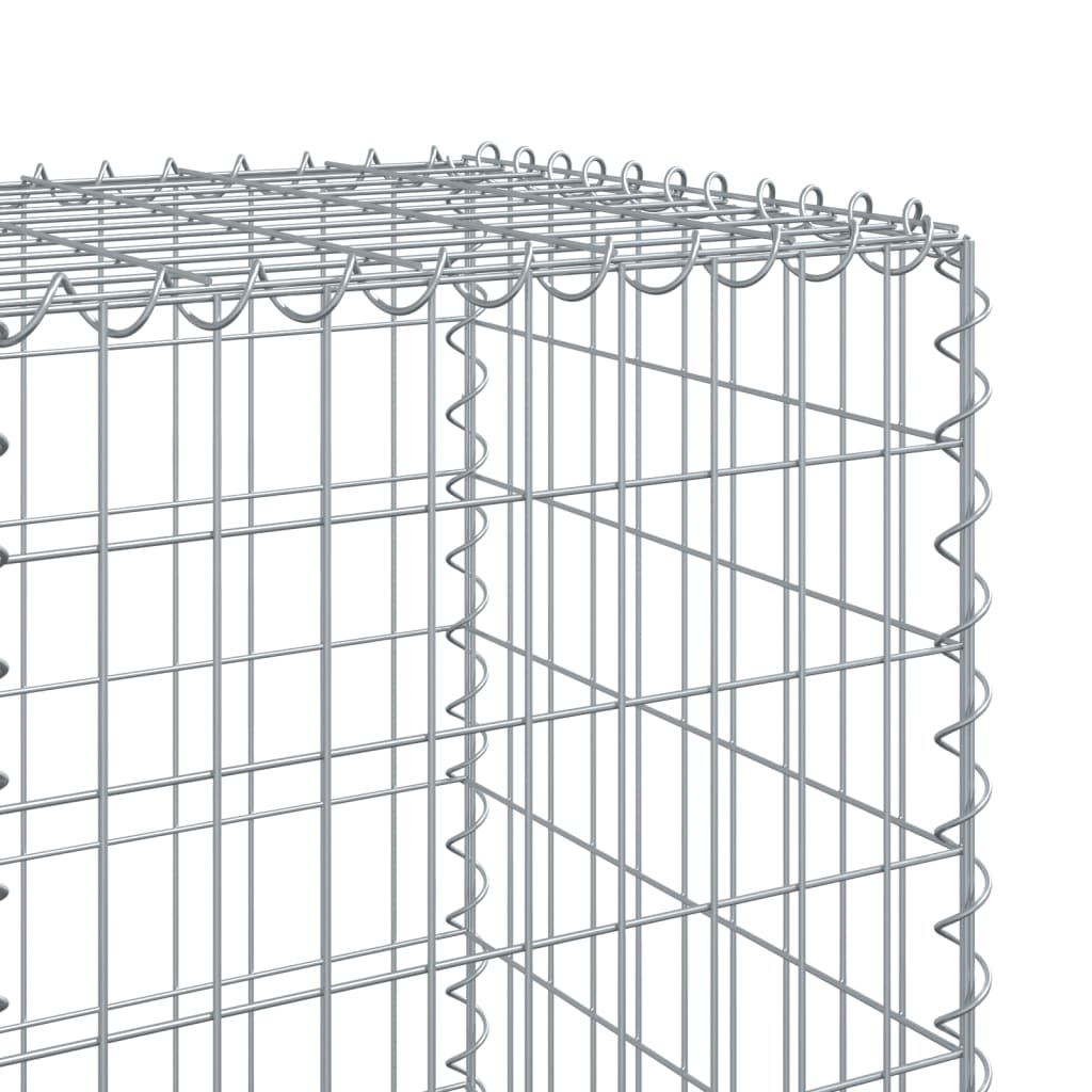 Panier gabion avec couvercle 1000x50x150 cm fer galvanisé