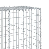 Gabion basket with lid 100x50x200 cm galvanized iron