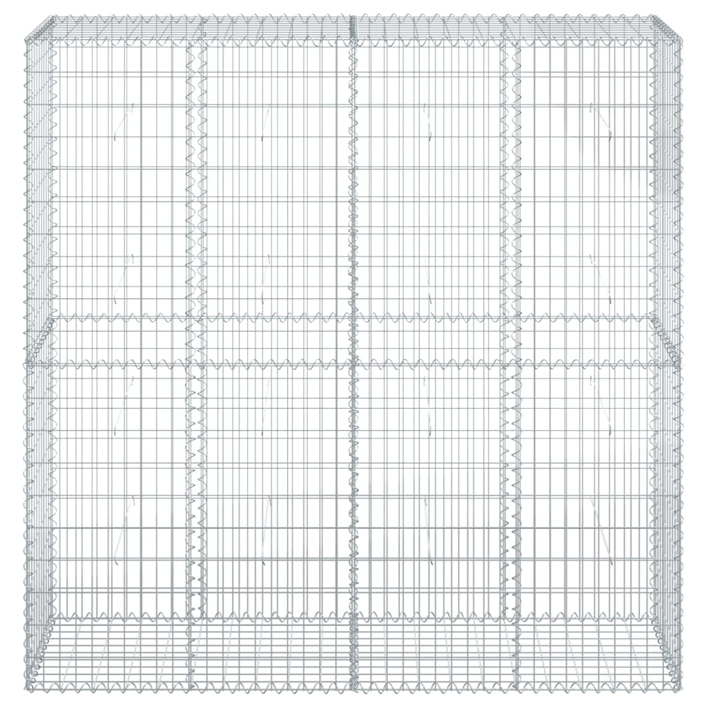 Panier gabion avec couvercle 200x50x200 cm fer galvanisé