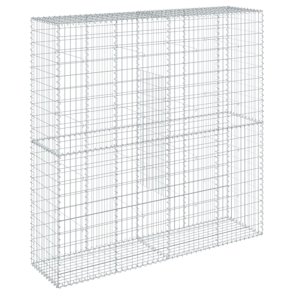 Panier gabion avec couvercle 200x50x200 cm fer galvanisé