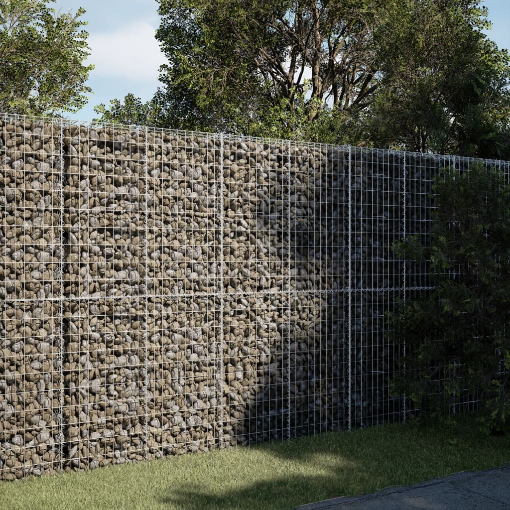 Panier gabion avec couvercle 200x50x200 cm fer galvanisé