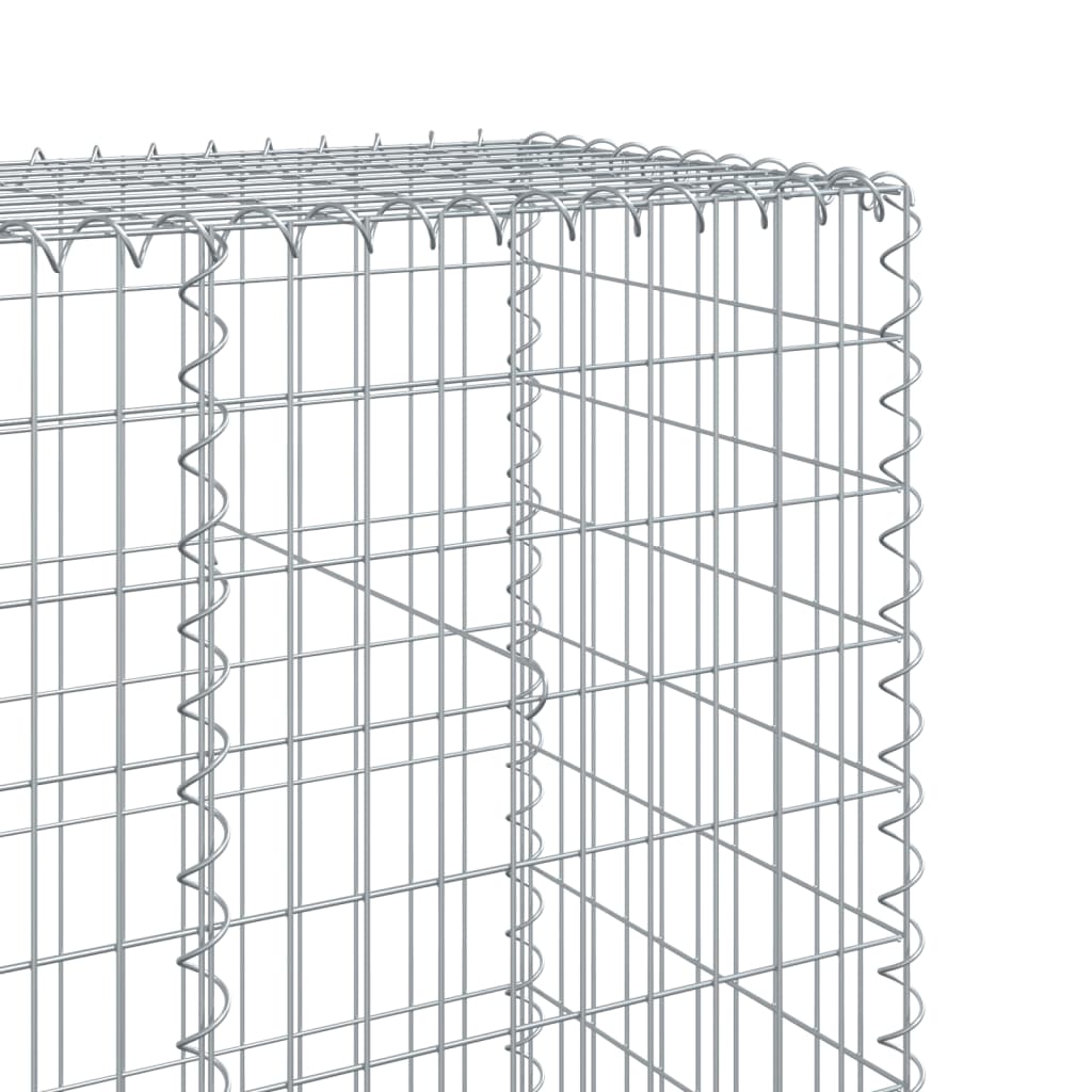 Panier gabion avec couvercle 300x50x200 cm fer galvanisé