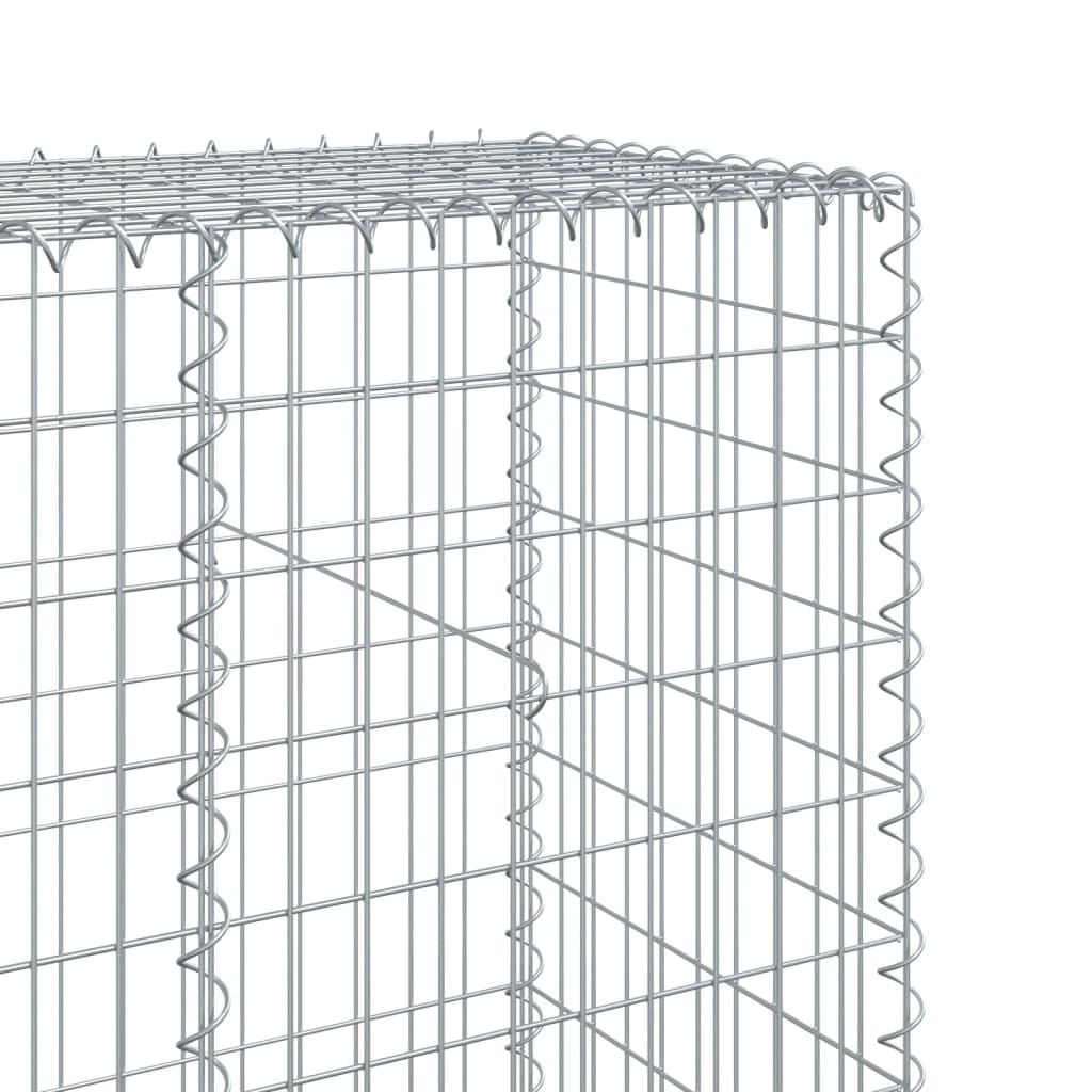 Panier gabion avec couvercle 1200x50x200 cm fer galvanisé