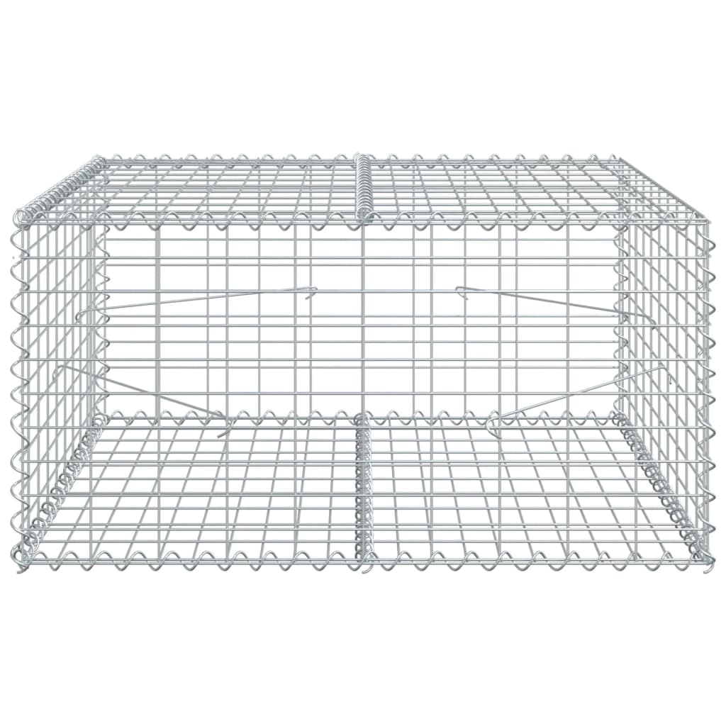 Panier gabion avec couvercle 100x100x50 cm fer galvanisé