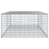 Panier gabion avec couvercle 200x100x50 cm fer galvanisé