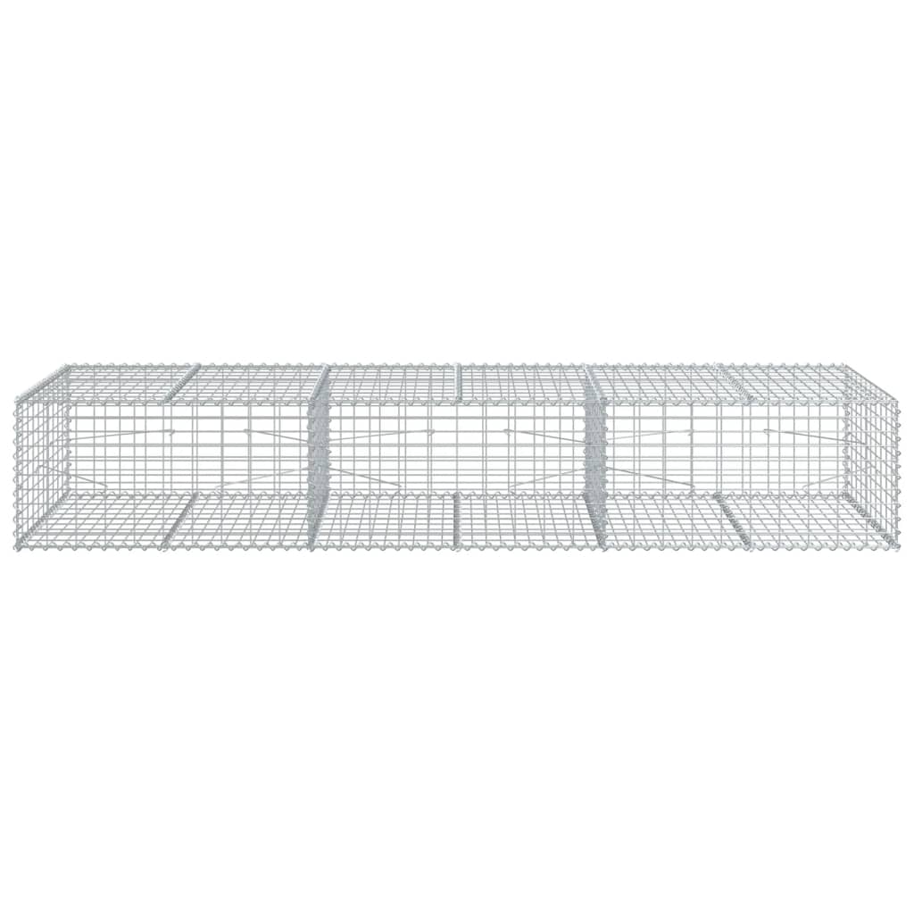 Panier gabion avec couvercle 300x100x50 cm fer galvanisé