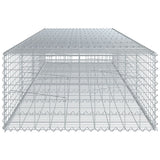 Panier gabion avec couvercle 400x100x50 cm fer galvanisé