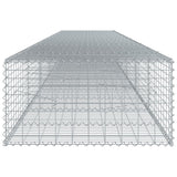 Panier gabion avec couvercle 600x100x50 cm fer galvanisé