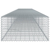 Panier gabion avec couvercle 700x100x50 cm fer galvanisé