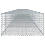 Panier gabion avec couvercle 900x100x50 cm fer galvanisé