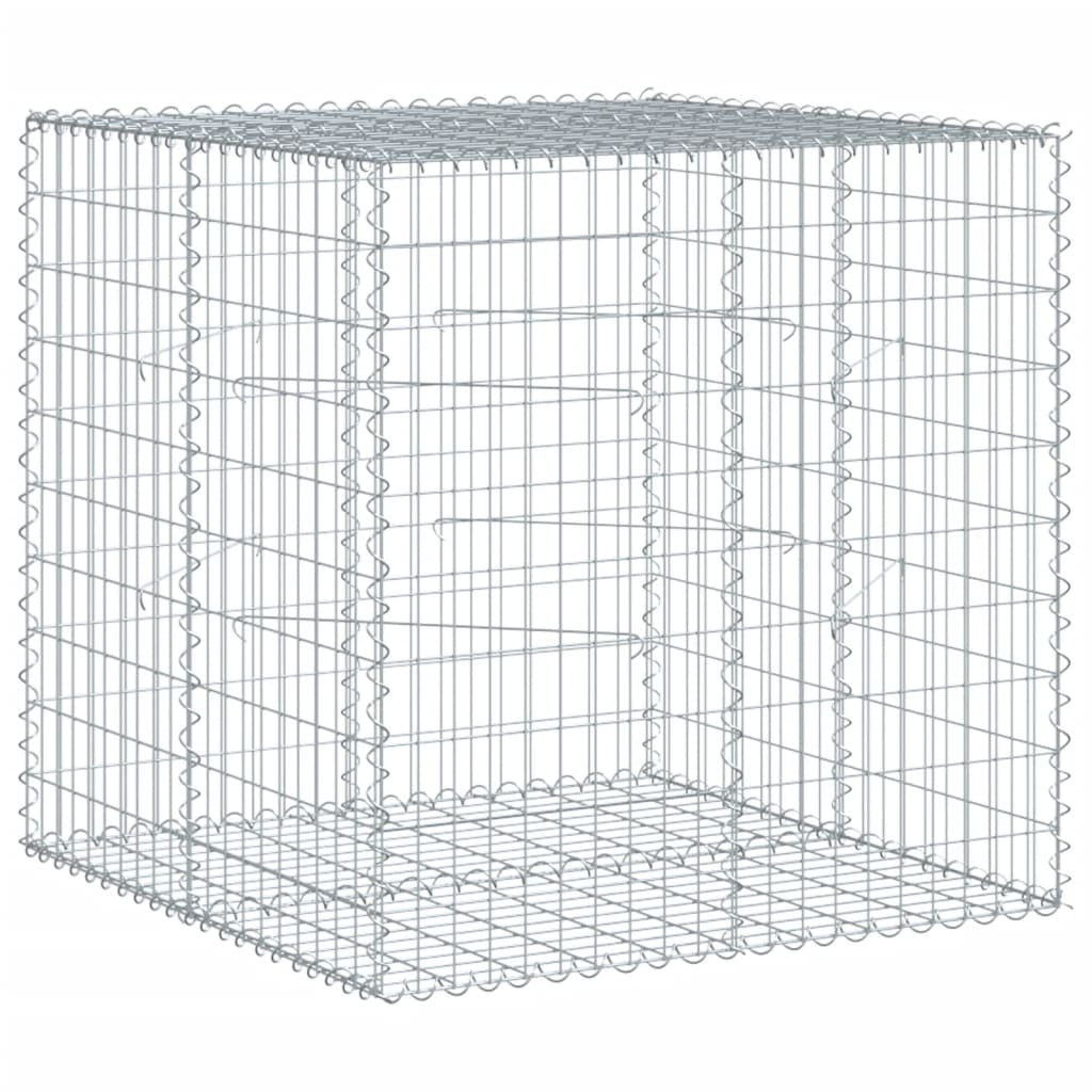 Panier gabion avec couvercle 100x100x100 cm fer galvanisé